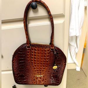 Brahmin faux crocodile purse